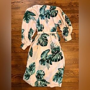 Dress Forum Tropical Print Wrap Dress